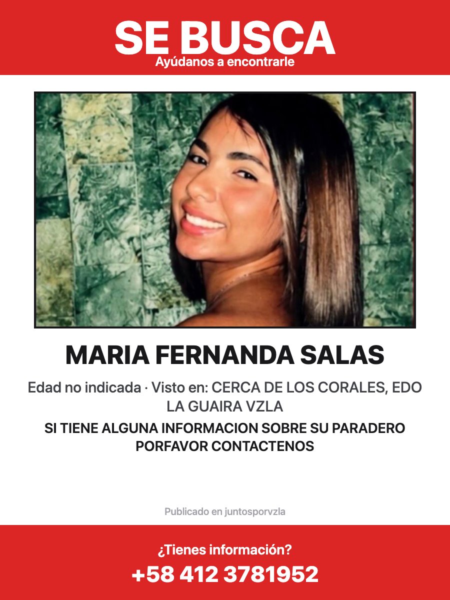 Se busca: MARIA FERNANDA SALAS