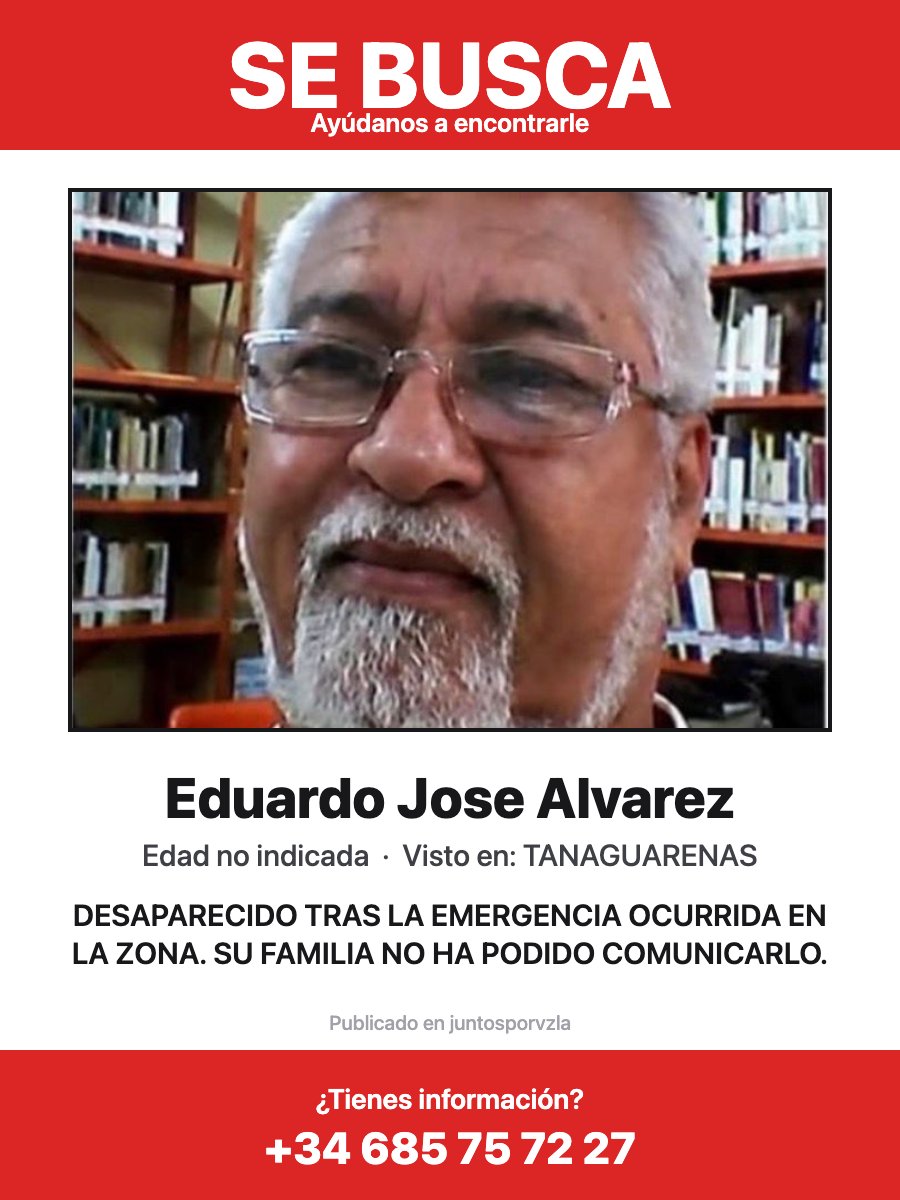 Se busca: Eduardo Jose Alvarez